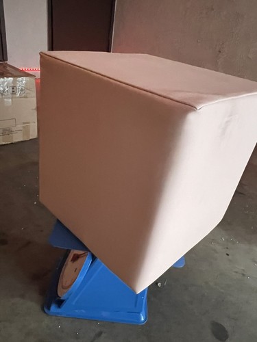 Taburete de reposapiés cubo otomano multifuncional - Imagen 5 de 6
