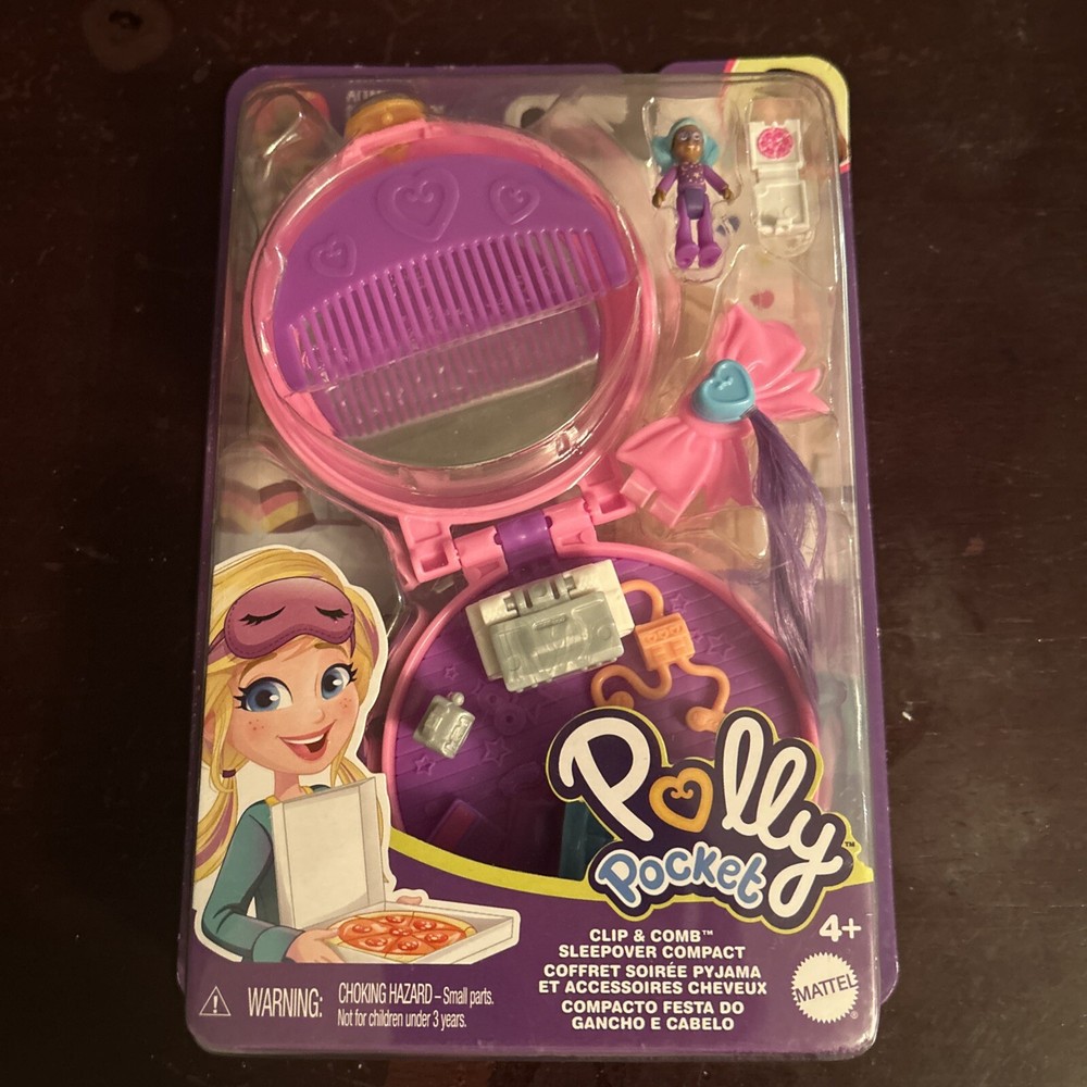 POLLY POCKET CLIP & COMB BIRTHDAY COMPACT NEW SEALED 2020 Mattel