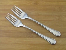 Set of 2 TWO Wallace CASINO Salad Forks 7 3/8" Indonesia Flatware Stainless