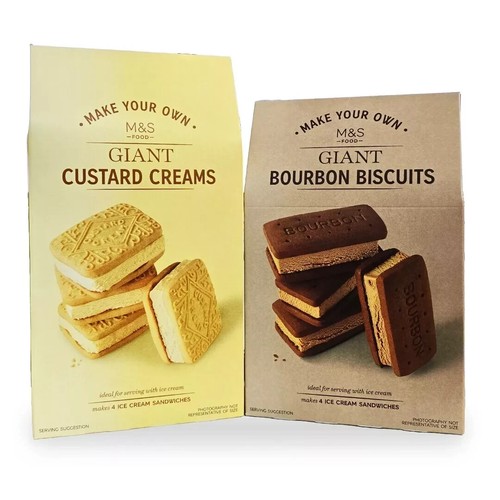 M&S Bourbon Custard Creams Make Your Own Giant Biscuit Ice Cream Sandwich - Picture 10 of 10