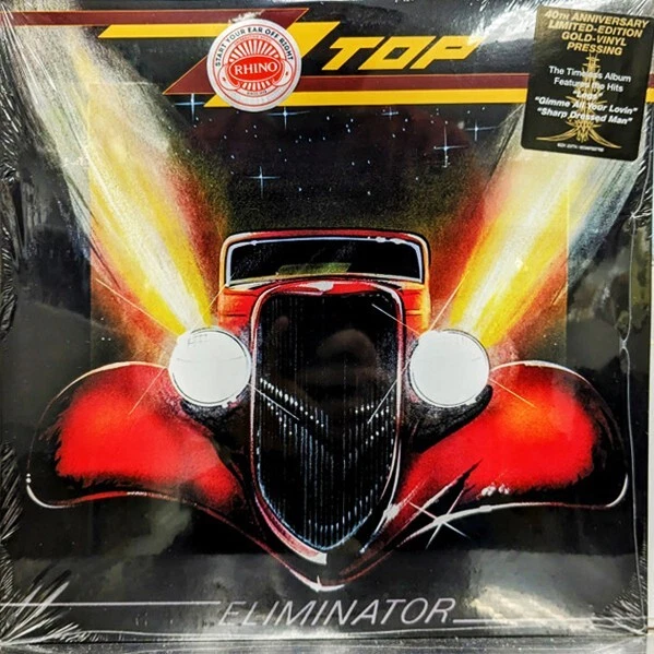 ZZ TOP LP Eliminator GOLD Vinyl 50th Anniversary LTD Legs Sharp Dressed Gimmie - Image 3 of 4