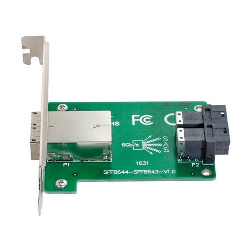 SFF-8643 Mini HD to SFF-8643 Angled Mini SAS Server kabel für Internal Host 50cm