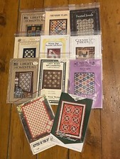 Quilt Patterns Lot/11 Small Quilts, Wall Hangings, Lap Quilts, Full Size All NIP