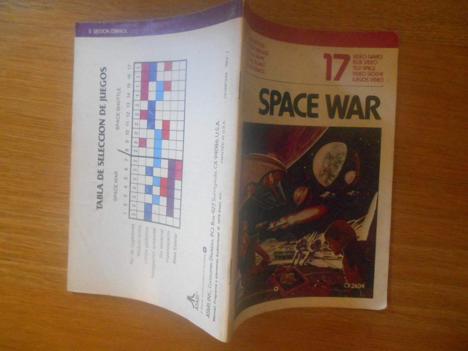 Space War / Notice Atari 2600 (sans jeu) / état correct