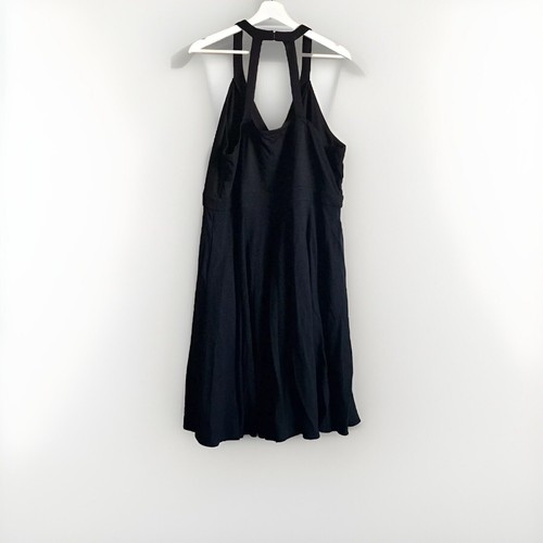 New! Torrid Women's Plus Size Mini Ponte Skater Dress, Black, Size 3 Pockets NWT - Picture 6 of 10