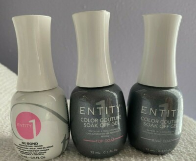 NEW!!!! ENTITY One Color Couture Soak-off Gel Polish - BASE/TOP/NU BOND 0.5oz