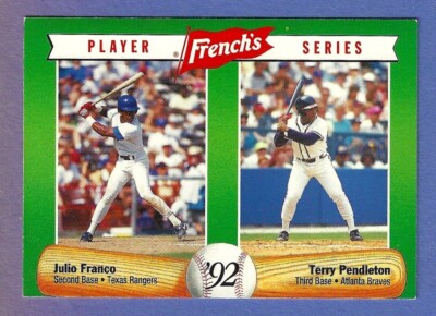 5 RARE 1992 FRENCH'S MUSTARD PLAYER SERIES BASEBALL CARDS BONDS GWYNN  PUCKETT | eBay