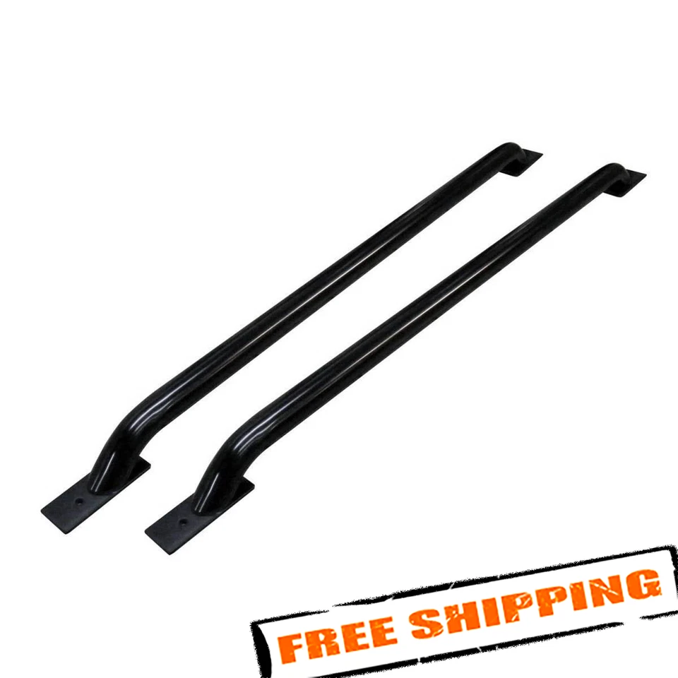 Go Rhino 8128B Black Stake Pocket Bed Rails for 2011-2018 Ram 3500 Foto 3 de 4