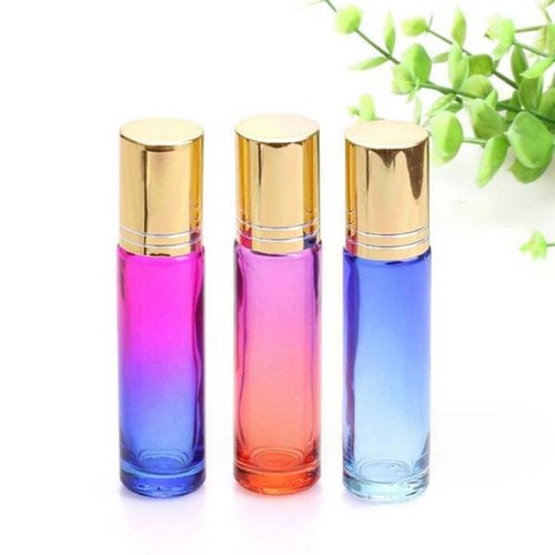 Premium Quality 5ml and 10ml Colorful Thick Glass Essential Oil Roller Bottles - Picture 4 of 13
