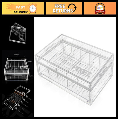 Large Acrylic Humidor for 50-70 Cigars | Airtight, Mess-Free, No Maintenance!