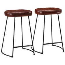 Gavin Bar Stools Dining Room Chair Seat Stool Solid Mango Wood 2 pcs vidaXL