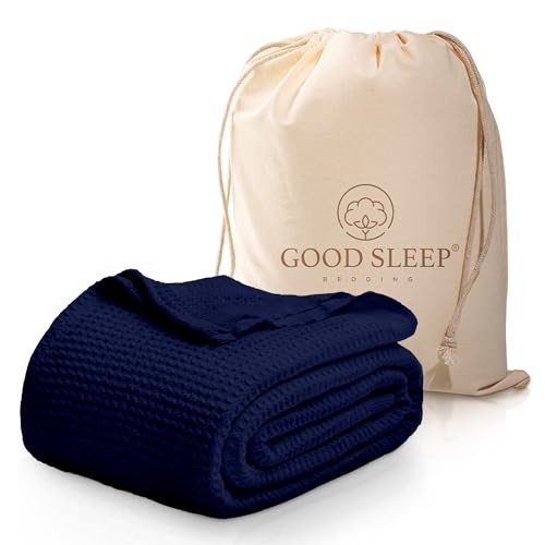 Twin Waffle Throw Blanket - 100% Cotton, Lightweight, All Season, Soft, Cozy - Picture 2 of 8