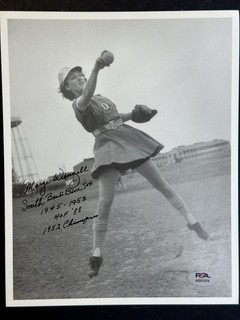 Margaret Wenzell Signed 8x10 Inscribed Photo A LEAGUE OF THEIR OWN PSA/DNA