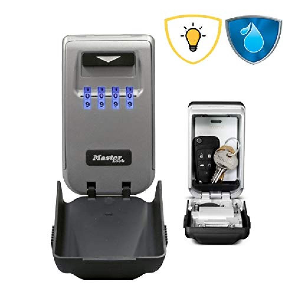 (TG. Medium) MASTER LOCK Cassaforte per Chiavi Retroilluminata [Medio] [Montaggi