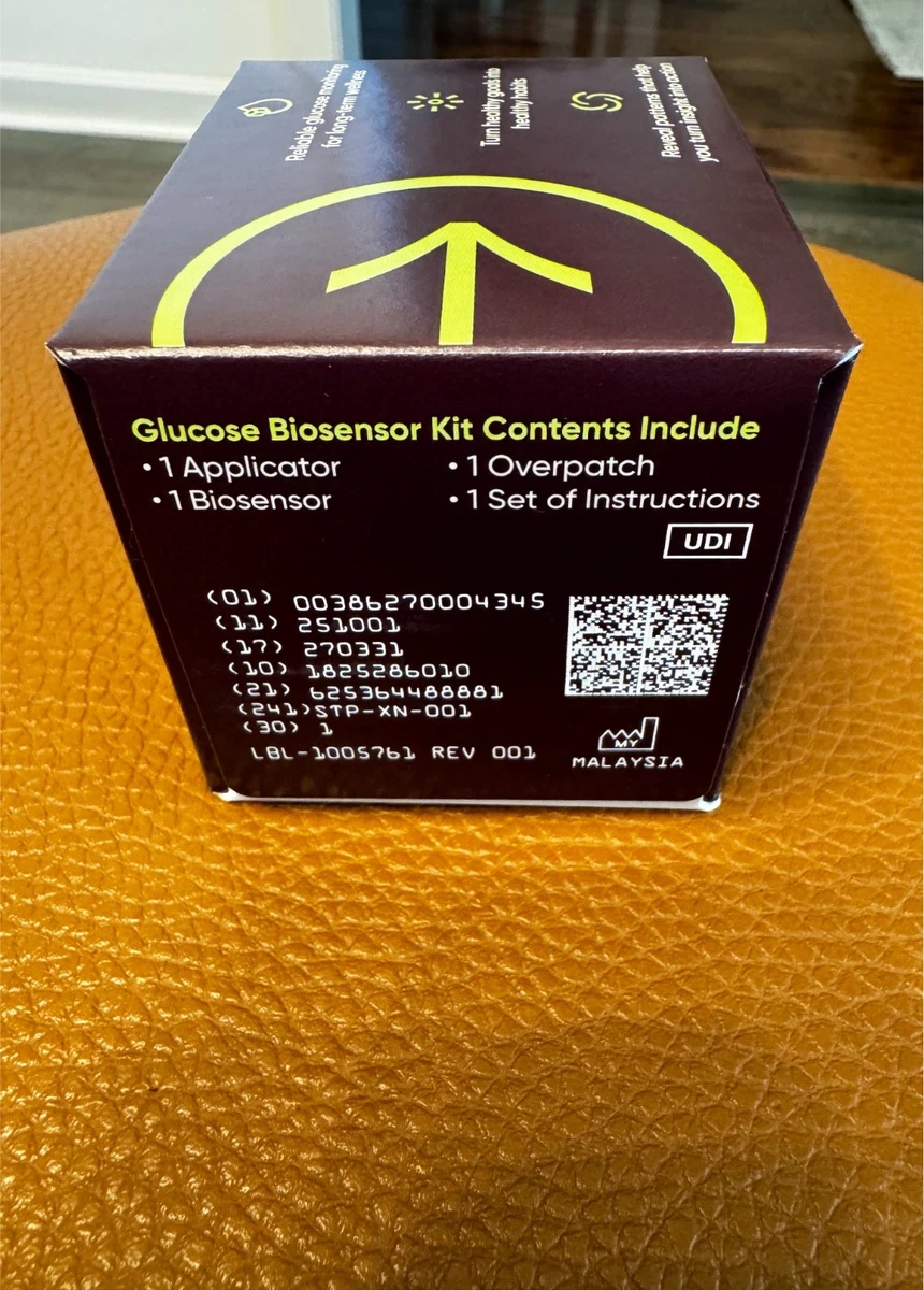 Kit de biosensor de glucosa Dexcom Stelo 1 sensor OTC CGM nuevo sellado caducidad 31/03/2027