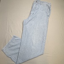 Nautica Clipper Y2K Light Wash Blue Jeans Wide Leg Relaxed 32 X 32 Women Baggy