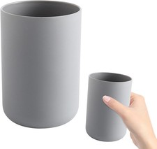Bathroom Toothbrush Holder Cups, White Plastic Drinking Cups Mouthwash Cup