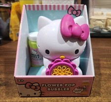 Hello Kitty Flower Pop Bubble Machine w/ Bubbles Indoors or Outdoors NEW in Box