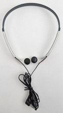 Retro Vintage Walkman Sony MDR-W014 Headphones Lightweight Headband Orange/White