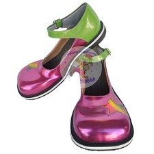 Mexican Professional Green Pink Clown Shoes Zapato Para Payaso Made In Mexico