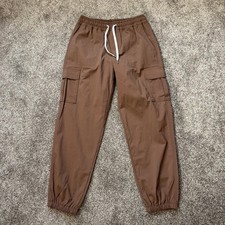 Vuori Women's Joggers Birch Small Copper Brown Tech Ripstop Cargo Athleisure