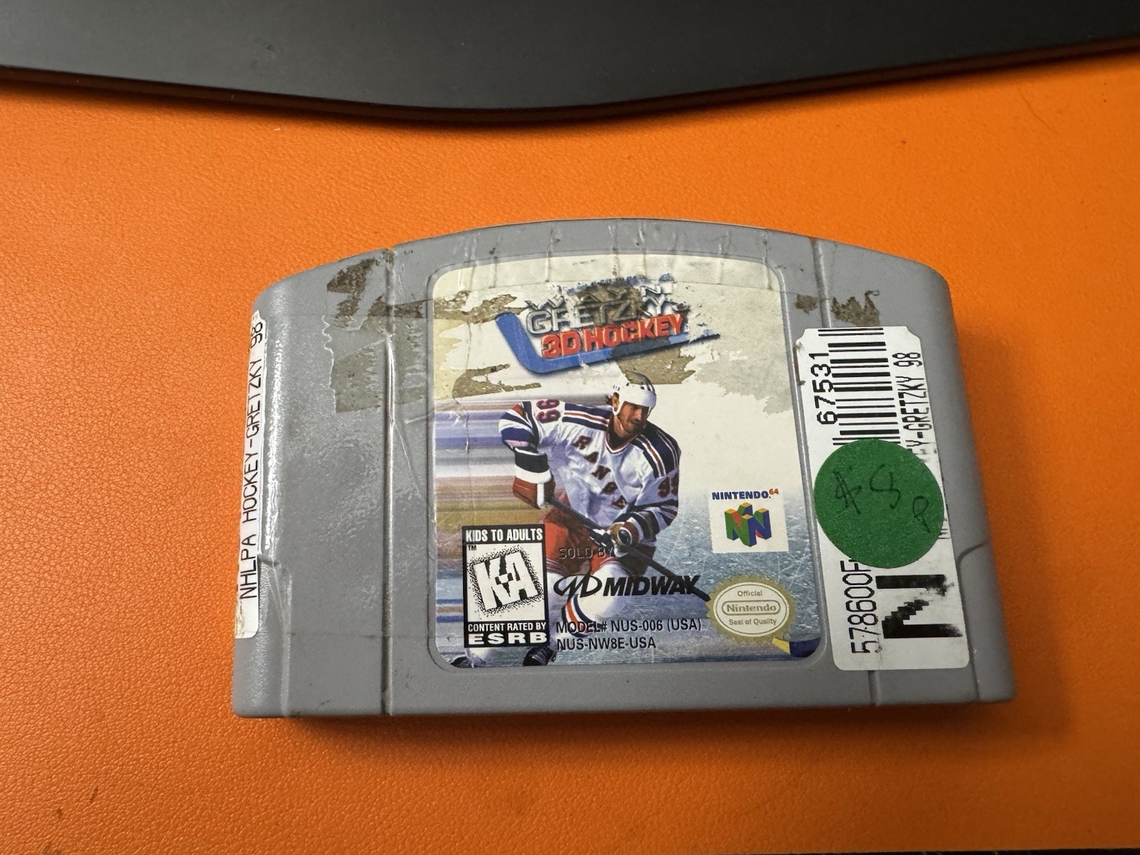 Wayne Gretzky's 3D Hockey 98 N64 Authentic, Tested - Nintendo 64