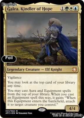 Galea, Kindler of Hope [AFC - 1] Foil Commander: Adventures in the Forgotten ...
