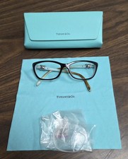 Tiffany Co. Eyeglasses Frames Only, TF 2074 8199, 52-16-135, Black/Blue, Italy