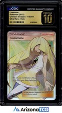 Pokemon 2017 Lusamine 110/111 Holo Ultra Rare Crimson Invasion PRISTINE CGC 10 on eBay