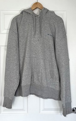 MKI MIYUKI ZOKU Men's Grey Pullover Hoodie Embroidered Logo Size L