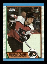  44 Murray Craven  Flyers 1989 Topps Hockey Sports Trading Card 