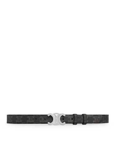 CELINE $650 Black Canvas Belt New & Authentic