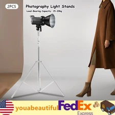 2pcs Photography Studio Lighting Softbox Photo Light Muslin Backdrop Stand Kit