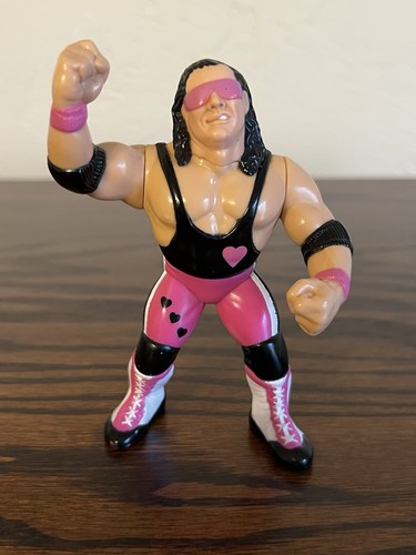 WWF Hasbro Bret the Hitman Hart Series 4 Pink Hear...