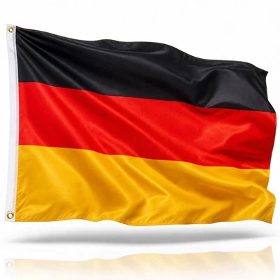 Deutschland Fahne ca. 150x90 cm mit 2 Metall Ösen Hissflagge deutsche Flagge - Bild 1 von 4