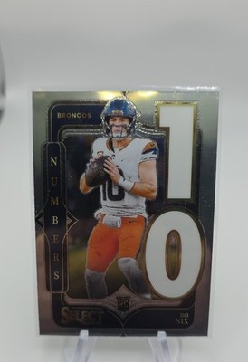 2024 Panini Select - Select Numbers Bo Nix #6 (RC)