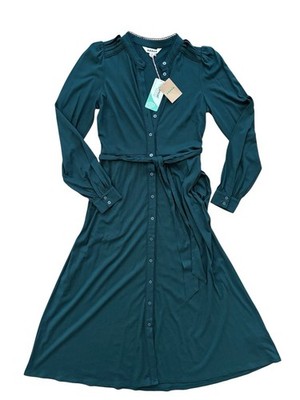 green emerald velvet dress Xirena Boden Dress in Dark Seagrass