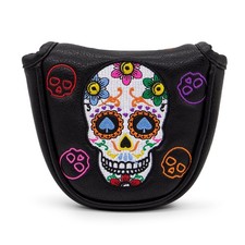 Golf Putter Cover Mallet Headcover Colorful Skeleton Magnetic Closure