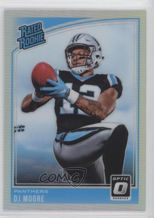 2018 Donruss Optic Rated Rookie Holo Prizm DJ Moore #166 Rookie RC we1