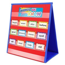 Desktop Tabletop Pocket Chart Classroom Double-Side and self-Standing Pocket ...
