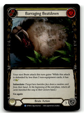 Barraging Beatdown (Yellow) WTR018 Rainbow Foil Rare Welcome to Rathe LP