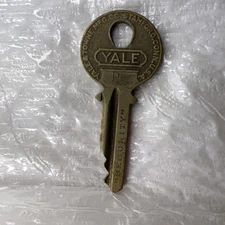 Vintage Yale Towne Mfg Co “Security” Key P Stamford Conn USA Antique Locksmith