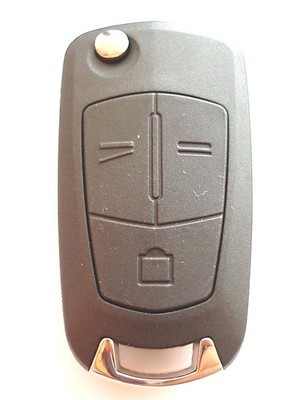 RFC 3 button flip key case for Vauxhall Opel Vectra C Signum remote fob HU100