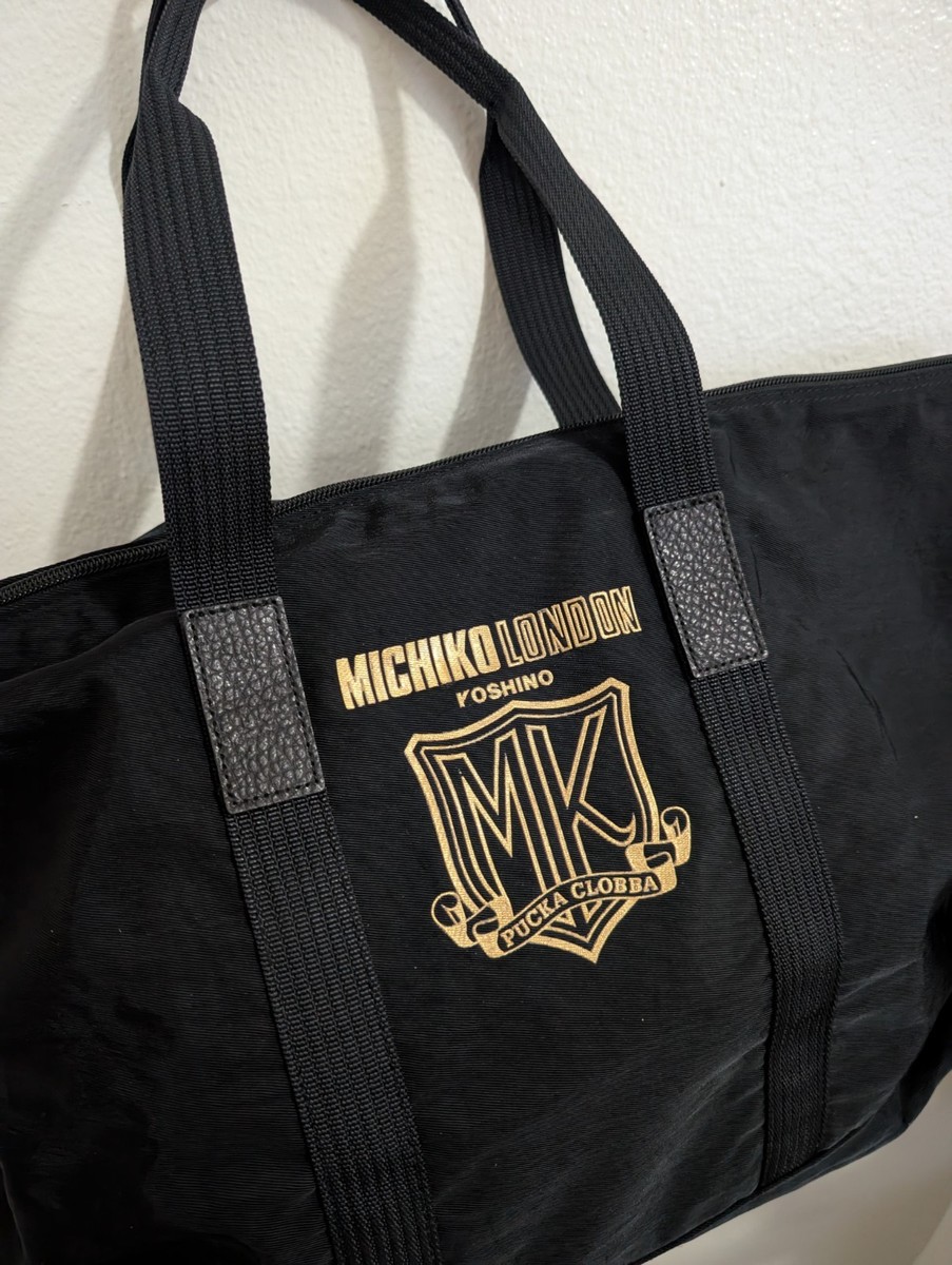 Rare Vintage 90's Retro Michiko London Koshino Travel Gym Tote