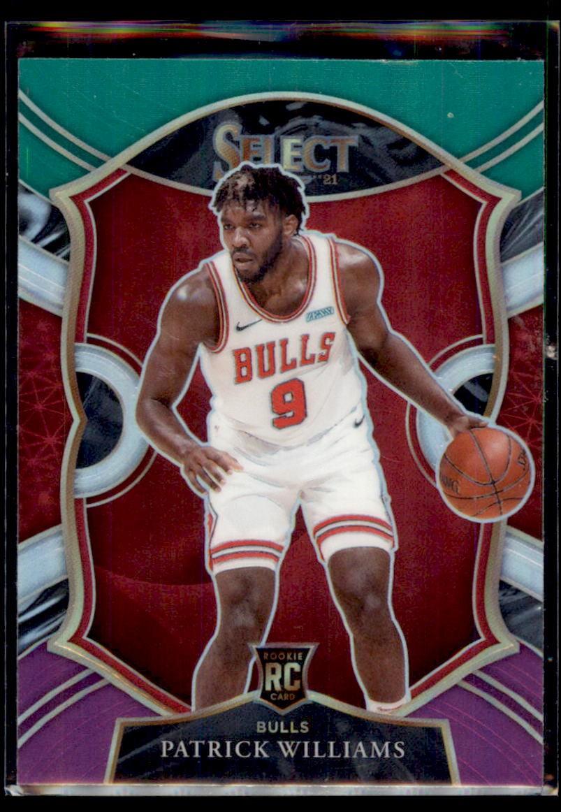 2020-21 Panini Select #64 Patrick Williams Green White Purple