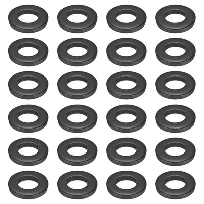 #ad 24 Pcs Carbon Steel Flat Washer Fits M20 x 40mm x 6mm Black Washer Fits $48.66