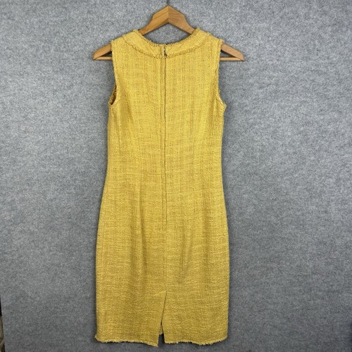 Dolce & Gabbana Dress Womens UK 10 / EU 40 Yellow Sleeveless Cotton Round Neck - Picture 8 of 14