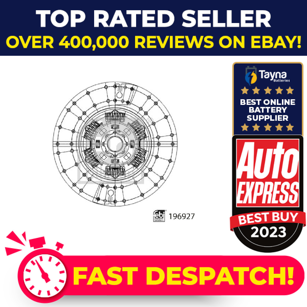 Clutch Centre Plate 400mm 196927 Febi Friction 21173130 20717564 85000775 New