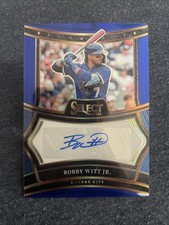 2025 Panini Select Baseball Bobby Witt Jr Blue Prizm Auto 16/49 #SIG-BW