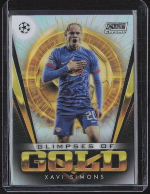 2023-24 Stadium Club Chrome UEFA #GG-XS Xavi Simons Glimpses of Gold